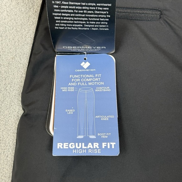 Obermeyer Sugarbush Snow Pants Women's Size 10 Long Black Stretch Ski Snowboard - Picture 3 of 16